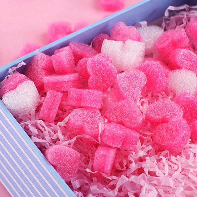 50pcs Mixed Heart Shaped Foam Balls for Table Decor