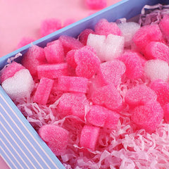 50pcs Mixed Heart Shaped Foam Balls for Table Decor