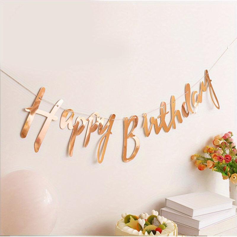 HAPPY BIRTHDAY Hanging Flag Party Supplies