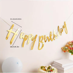 HAPPY BIRTHDAY Hanging Flag Party Supplies