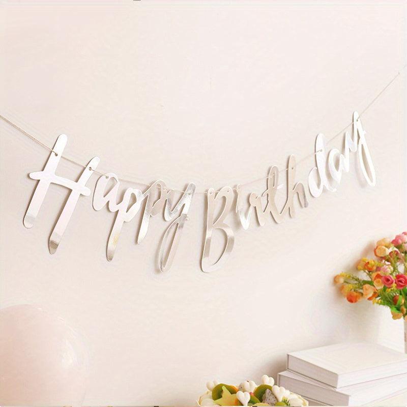 HAPPY BIRTHDAY Hanging Flag Party Supplies