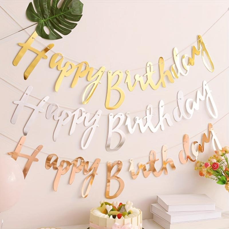 HAPPY BIRTHDAY Hanging Flag Party Supplies