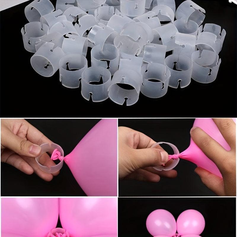 25pcs Plastic Clip Holder Balloon Connector Accessory Wedding Bridal Shower