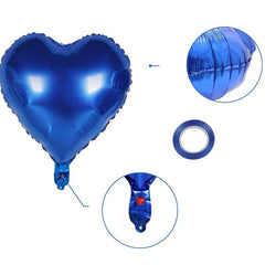 25 Heart Balloons + 45 Foil Balloons - Wedding Engagement Birthday Party Decor