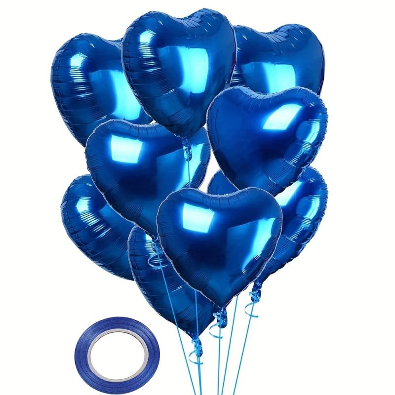 25 Heart Balloons + 45 Foil Balloons - Wedding Engagement Birthday Party Decor