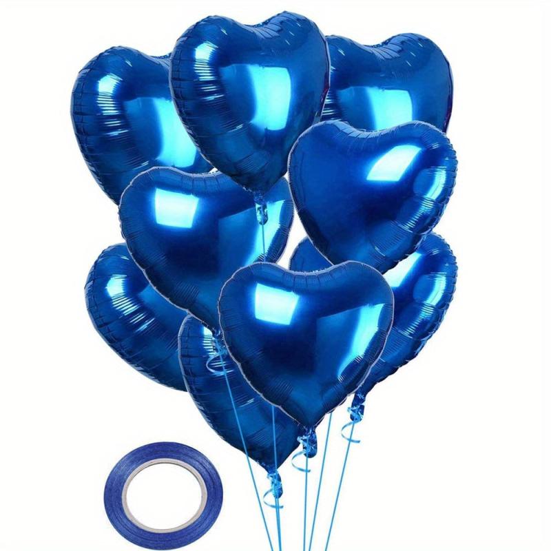 25 Heart Balloons + 45 Foil Balloons - Wedding Engagement Birthday Party Decor