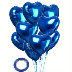 25 Heart Balloons + 45 Foil Balloons - Wedding Engagement Birthday Party Decor