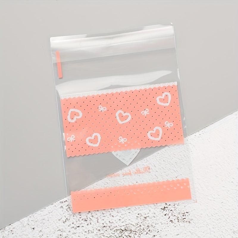 100 Clear Heart Candy Bags for Weddings Birthdays Parties DIY