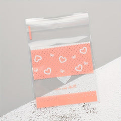 100 Clear Heart Candy Bags for Weddings Birthdays Parties DIY