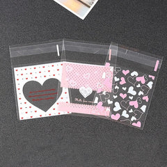 100 Clear Heart Candy Bags for Weddings Birthdays Parties DIY