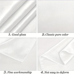 2pcs Satin Tablecloth Rectangular Table Overlay Cover Bright Silk Tablecloth