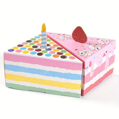 Birthday Candy Box Hand Triangle Cake Shape Party Supplies