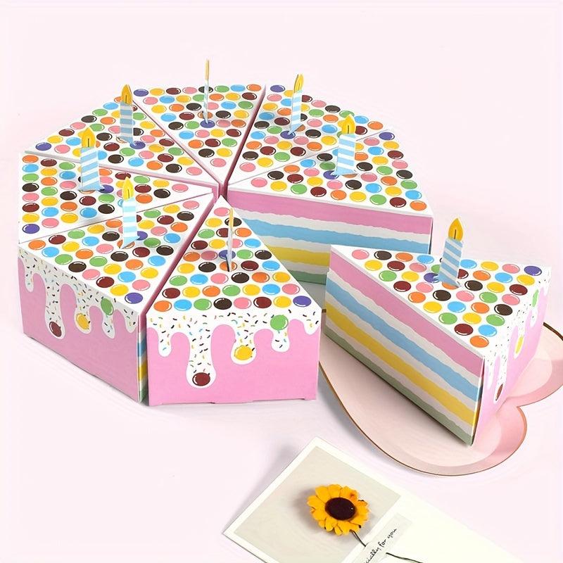 Birthday Candy Box Hand Triangle Cake Shape Party Supplies
