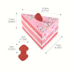 Birthday Candy Box Hand Triangle Cake Shape Party Supplies