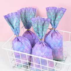 Mermaid Tablecloth - Disposable Mermaid Table Cover for Girls Birthday Party