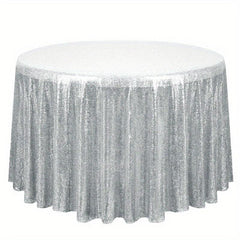 Sequin Tablecloth Wedding Party Round Table Decoration