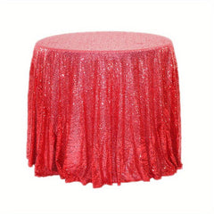 Sequin Tablecloth Wedding Party Round Table Decoration