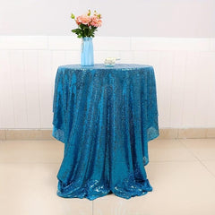 Sequin Tablecloth Wedding Party Round Table Decoration