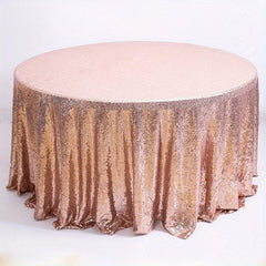 Sequin Tablecloth Wedding Party Round Table Decoration