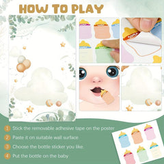Baby Shower Games & Diaper Raffle Tickets Bundle