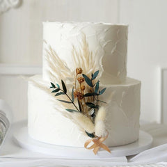 Pampas Grass Dried Flower Cake Topper for Cake and Party Decor