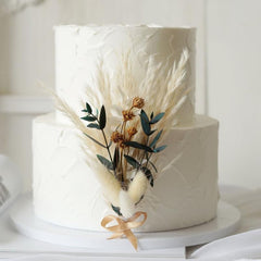 Pampas Grass Dried Flower Cake Topper for Cake and Party Decor