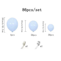 86pcs Macaron Balloon Set for Birthday Party Wedding Decor