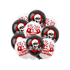 Halloween Skull Bloody Balloon Pull Flag Decoration