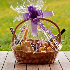 10pcs Extra Large Shrink Wrap Basket Bags Clear Cellophane for Easter
