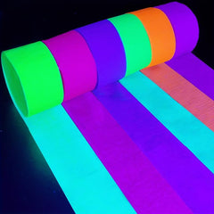 Luminous Crepe Paper Roll for Party Decorations