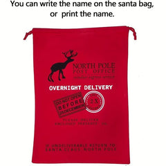 Canvas Santa Sack Large Santa Bags for Christmas with Drawstring