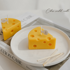 Handcrafted Cheese Candle for Meditation Stress Relief Mood Boosting
