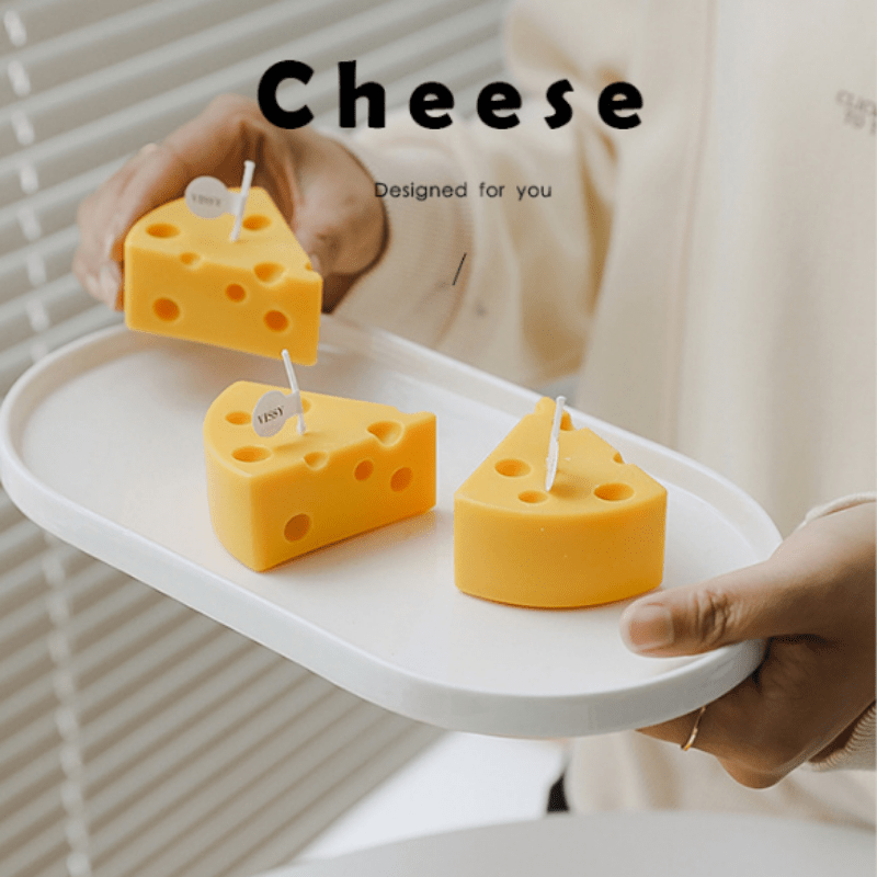 Handcrafted Cheese Candle for Meditation Stress Relief Mood Boosting