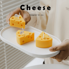 Handcrafted Cheese Candle for Meditation Stress Relief Mood Boosting