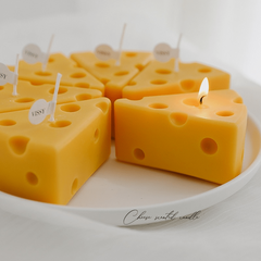 Handcrafted Cheese Candle for Meditation Stress Relief Mood Boosting