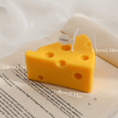 Handcrafted Cheese Candle for Meditation Stress Relief Mood Boosting