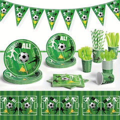 Football Party Supplies Set for Boy Birthday Graduation Sports Theme