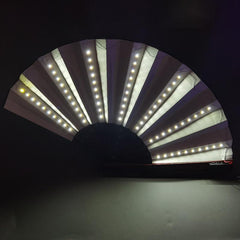 Fantasy LED Luminous Fan for Nightclub Performance Foldable w/Lights