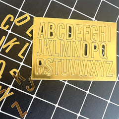 Golden Acrylic Alphabet Cake Toppers for Birthday Wedding Baby Shower