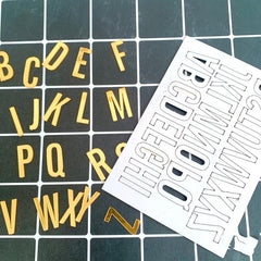 Golden Acrylic Alphabet Cake Toppers for Birthday Wedding Baby Shower