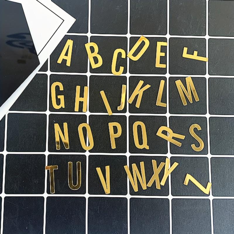 Golden Acrylic Alphabet Cake Toppers for Birthday Wedding Baby Shower