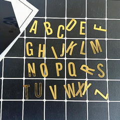 Golden Acrylic Alphabet Cake Toppers for Birthday Wedding Baby Shower