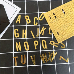 Golden Acrylic Alphabet Cake Toppers for Birthday Wedding Baby Shower