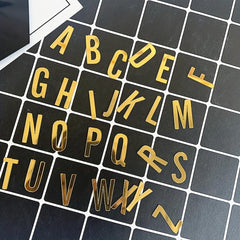 Golden Acrylic Alphabet Cake Toppers for Birthday Wedding Baby Shower