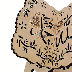 Islamic Muslim Wooden Table Decorations Eid Ramadan Home Decor