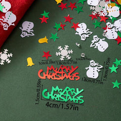 30g Christmas Snowman Snowflake Bell Confetti Party Decor