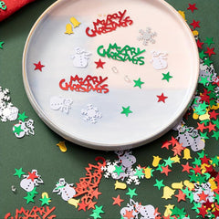 30g Christmas Snowman Snowflake Bell Confetti Party Decor