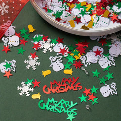 30g Christmas Snowman Snowflake Bell Confetti Party Decor