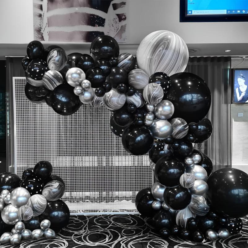 Silvery Balloon Kit Agate Balloon Decoration