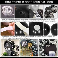 Silvery Balloon Kit Agate Balloon Decoration